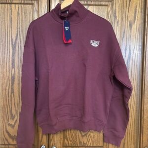 Reebok Men's Burgundy Turtleneck Sweatshirt small